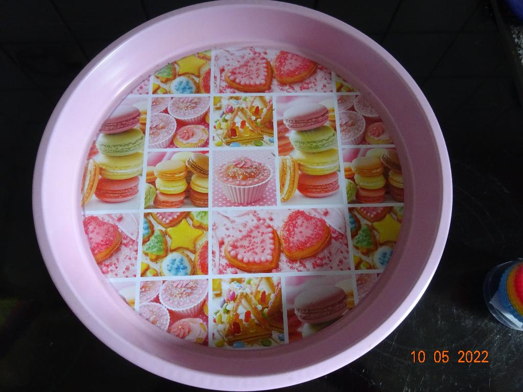 Roos dienblad cupcake*PRIMA STAAT*, Huis en Inrichting, Woonaccessoires | Dienbladen, Ophalen of Verzenden