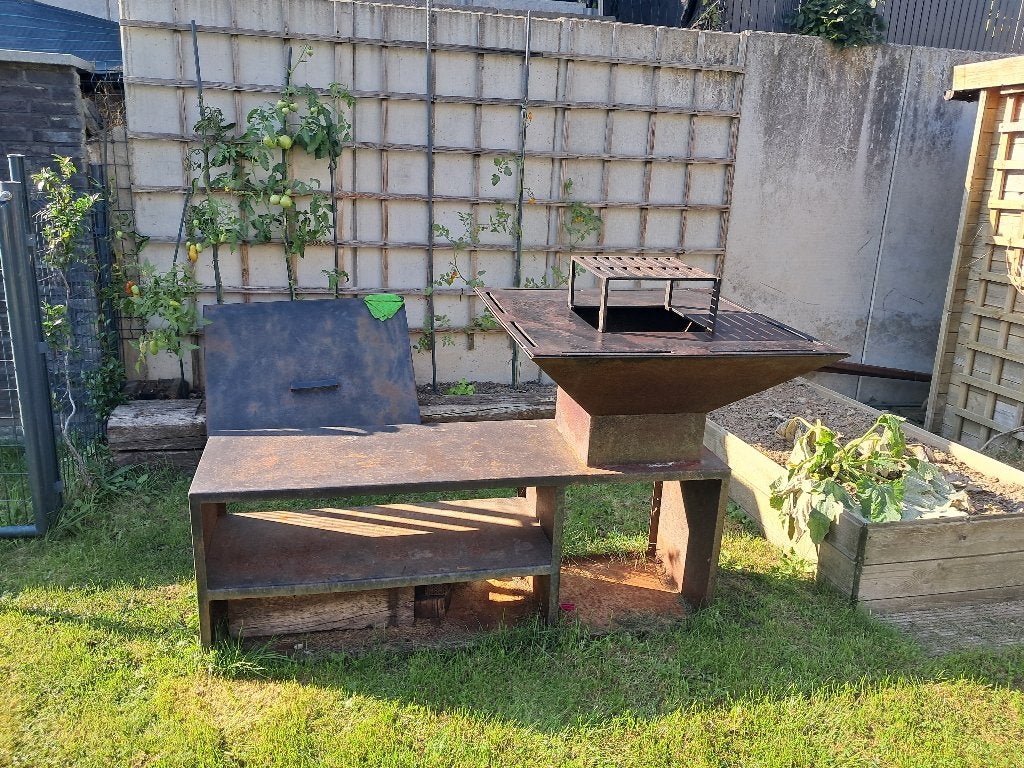 Barbecue plancha, Tuin en Terras, Ophalen, Gebruikt, Met accessoires