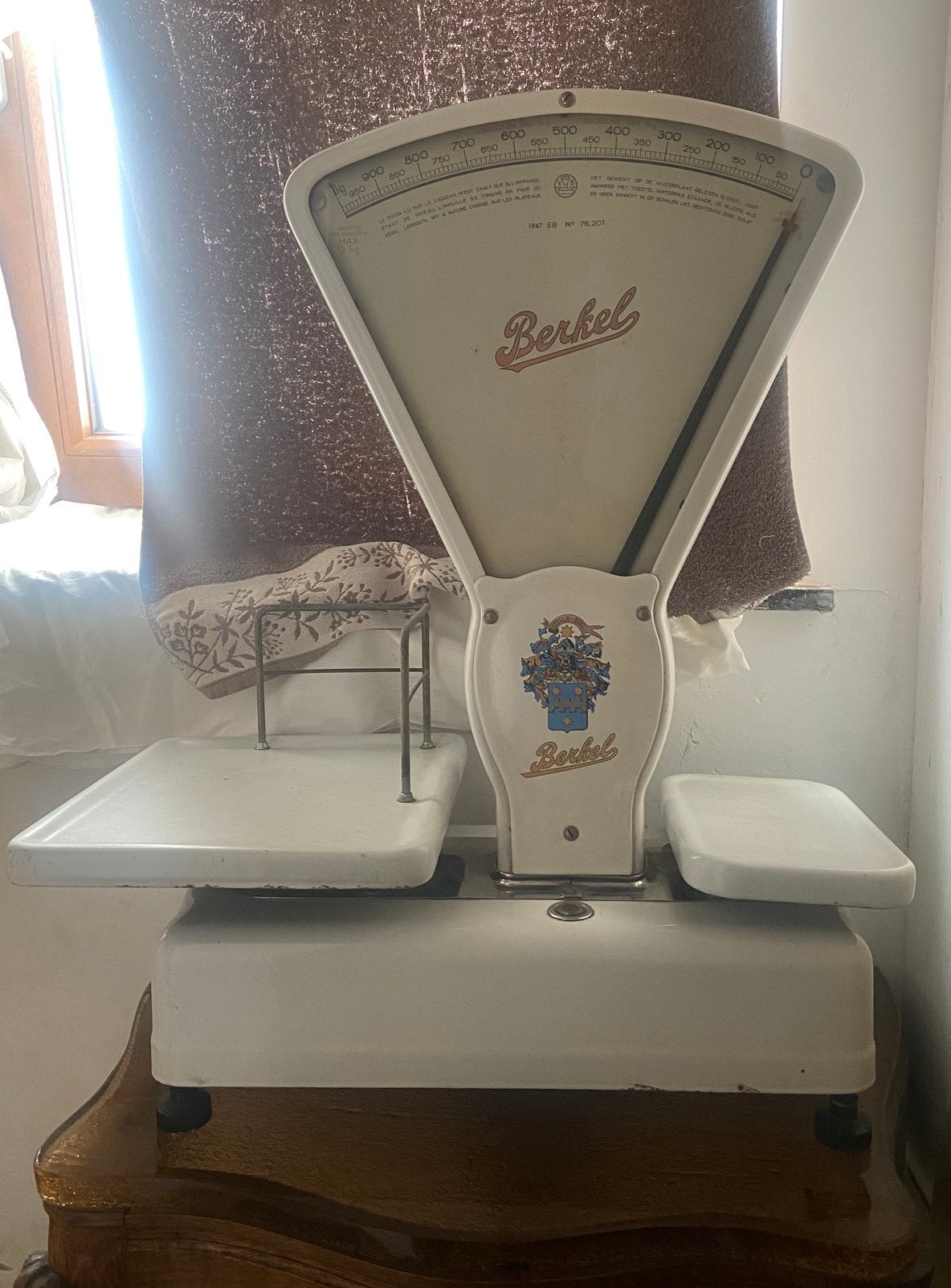 Winkel Weegschaal van vroeger, Berkel uit 1947, Ophalen
