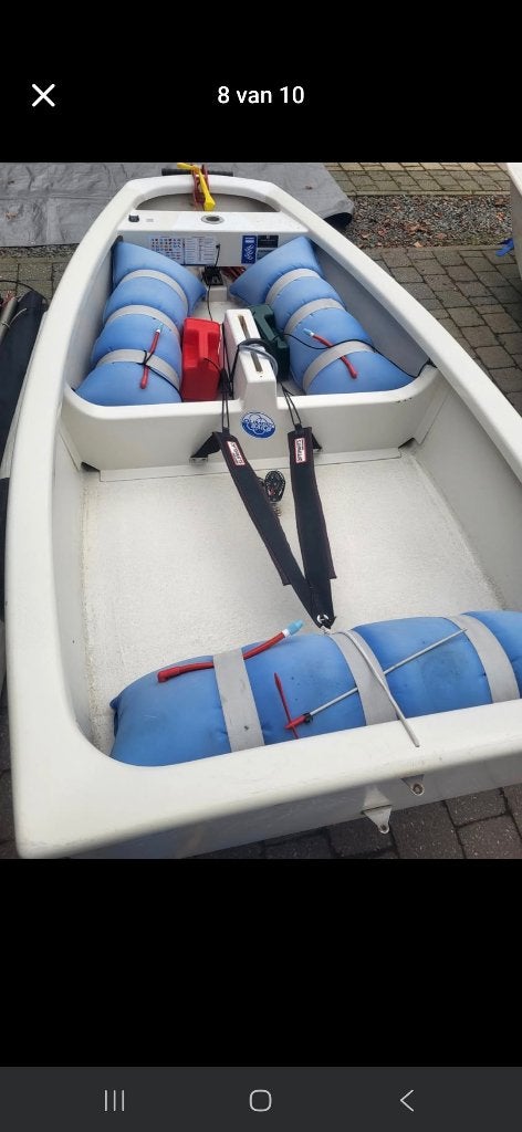 Optimist, Watersport en Boten, Open zeilboten, Ophalen, 2 m, 1 m, Polyester