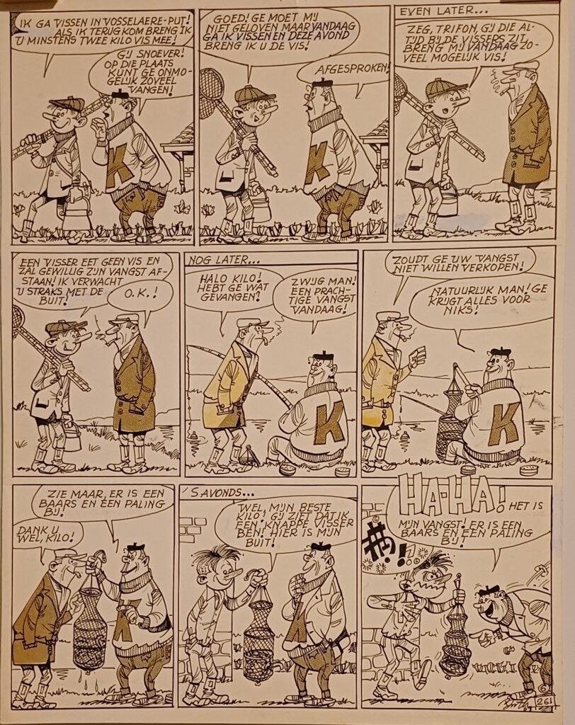 Originele tekenplaat van Thomas Pips, Ophalen of Verzenden