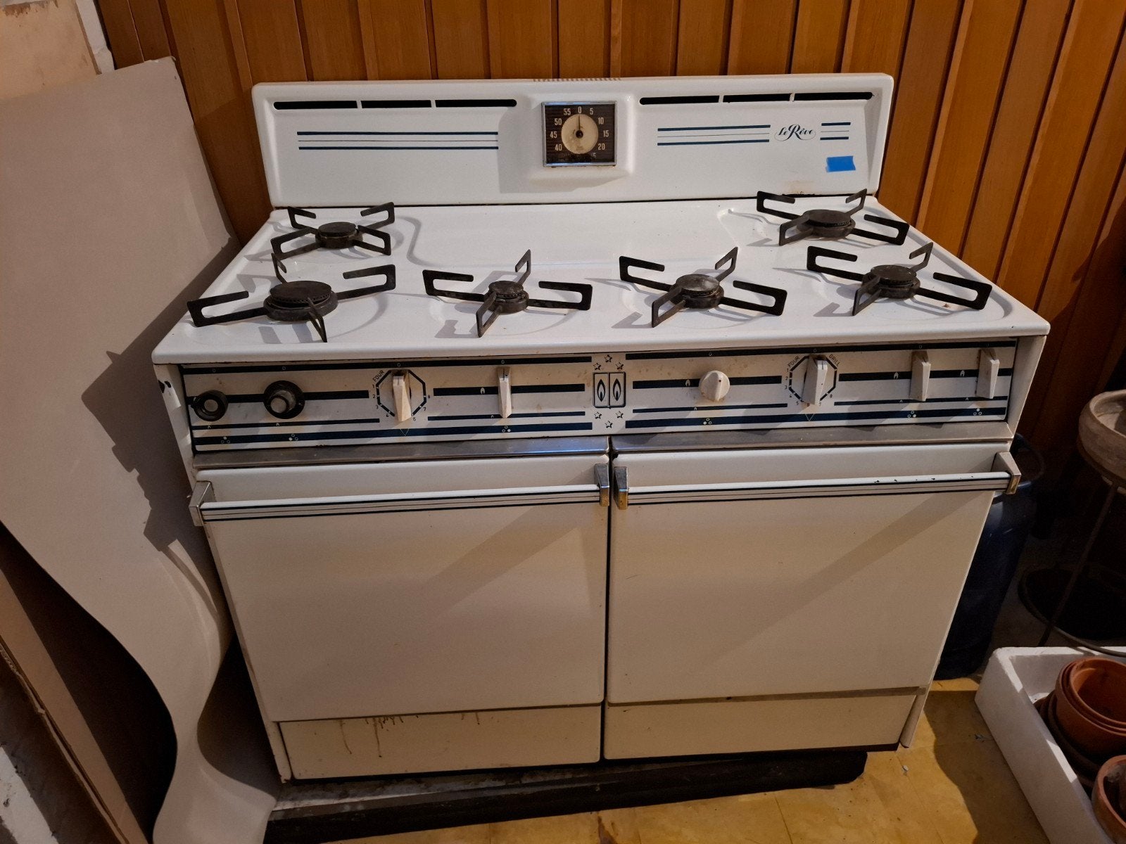 Ancienne cuisinière à gaz LE RÊVE – 6 feux – 2 fours, Gaz, Le Rêve, Le Rêve, Enlèvement