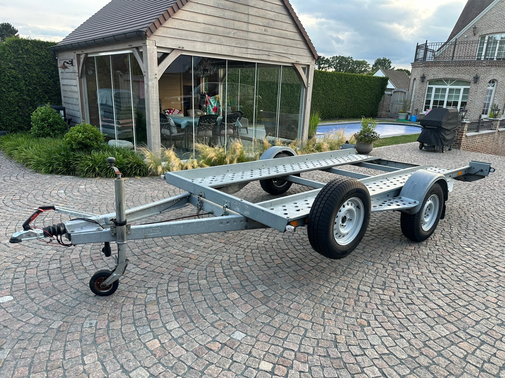 Auto trailer kantelbaar gegalvaniseerd MTM  1500kg bj:2016, Ophalen, Zo goed als nieuw