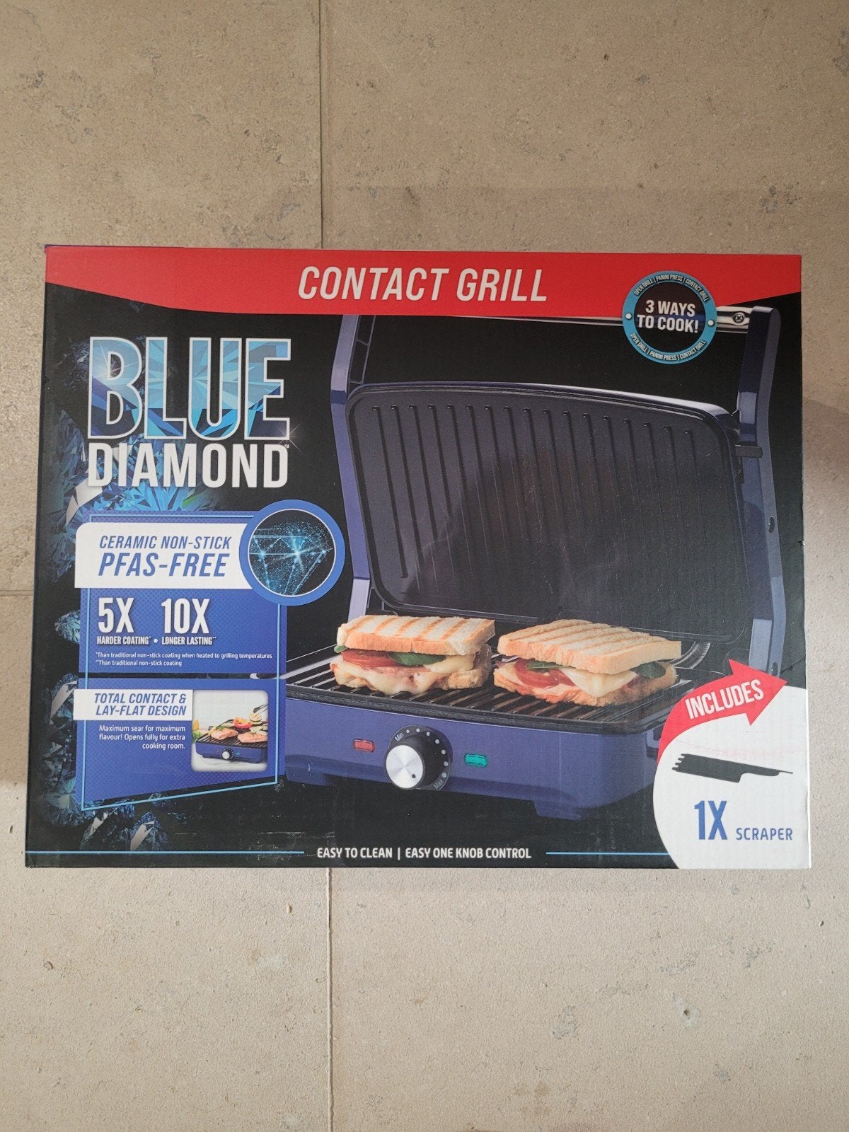 Contact Grill PFAS VRIJ! Nieuw in verpakking, Ophalen of Verzenden