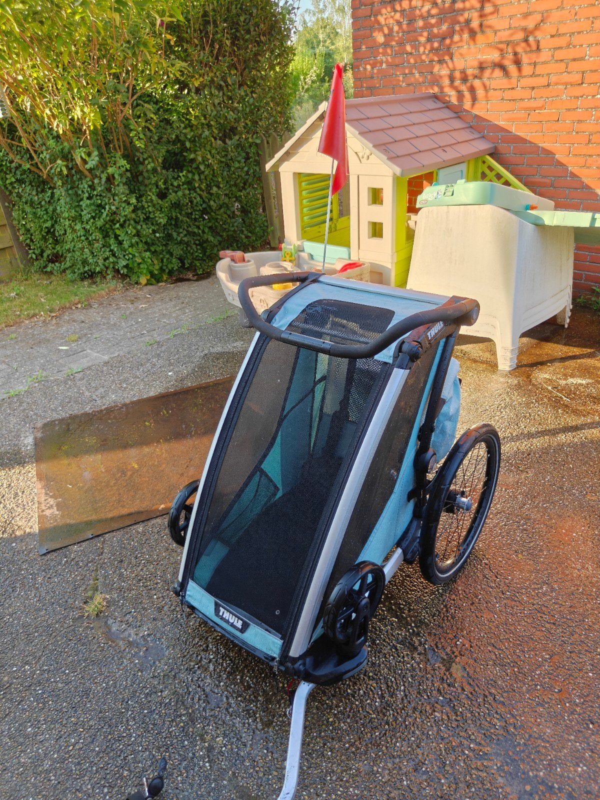 Thule chariot cross + infant sling, Ophalen, Gebruikt, Opvouwbaar, 20 tot 40 kg