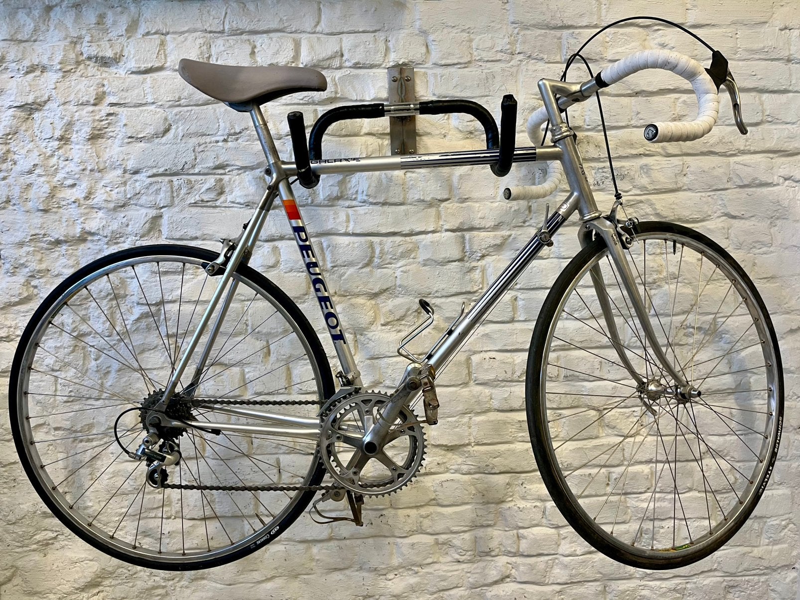 Peugeot retro alu koersfiets - maat 56, Autres marques, 10 à 15 vitesses, Frein sur jante, Aluminium