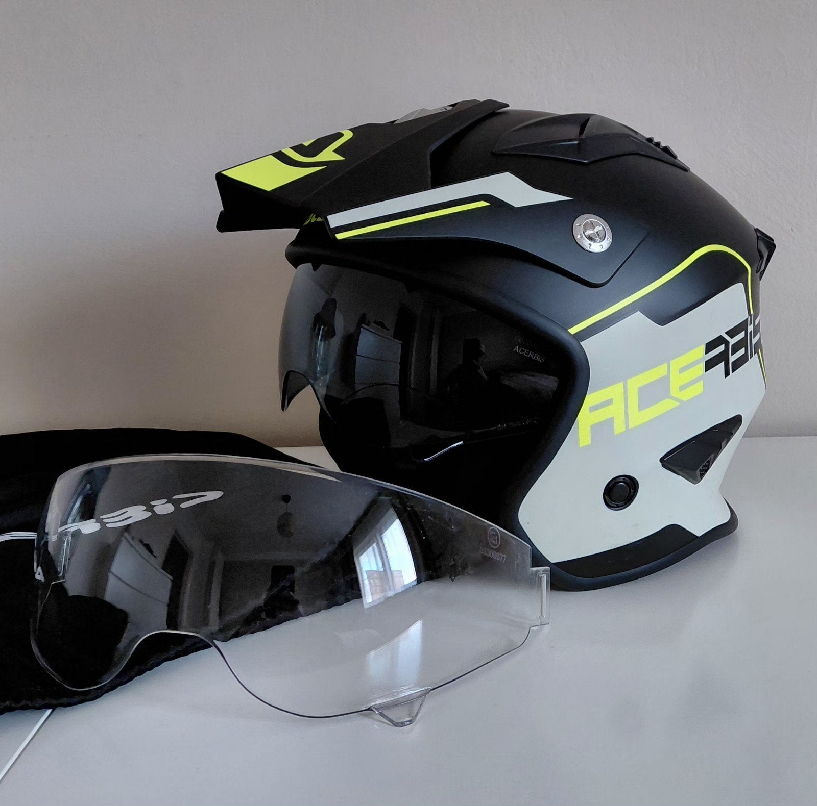 casque acerbis aria enduro trail mx supermotard, Enlèvement, S