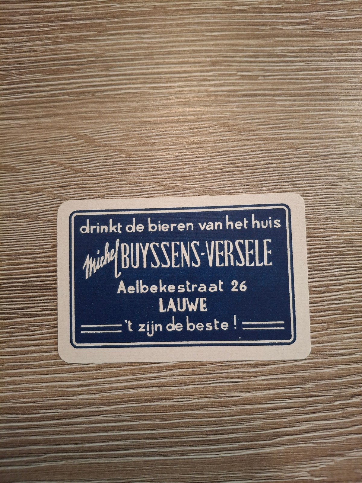 oude speelkaart michel buyssens versele Lauwe, Verzamelen, Speelkaarten, Jokers en Kwartetten, Ophalen of Verzenden