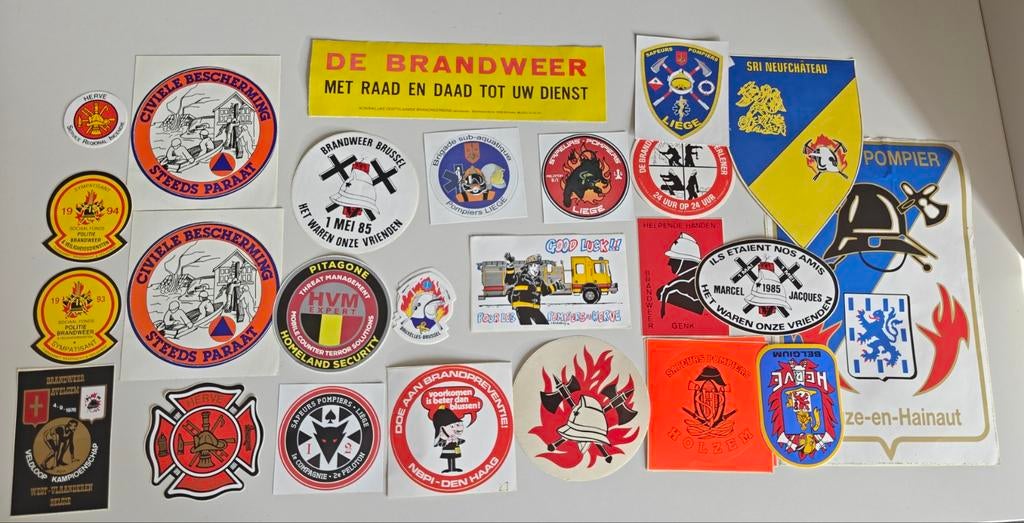 Lot brandweer: stickers, Verzamelen, Ophalen