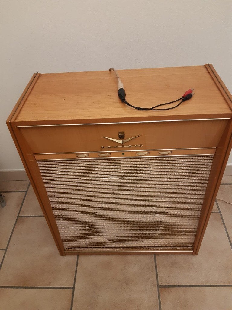 Vintage Grundig box ingebouwde buizenversterker, gereviseerd, Audio, Tv en Foto, Buizenversterker, Ophalen, Versterker
