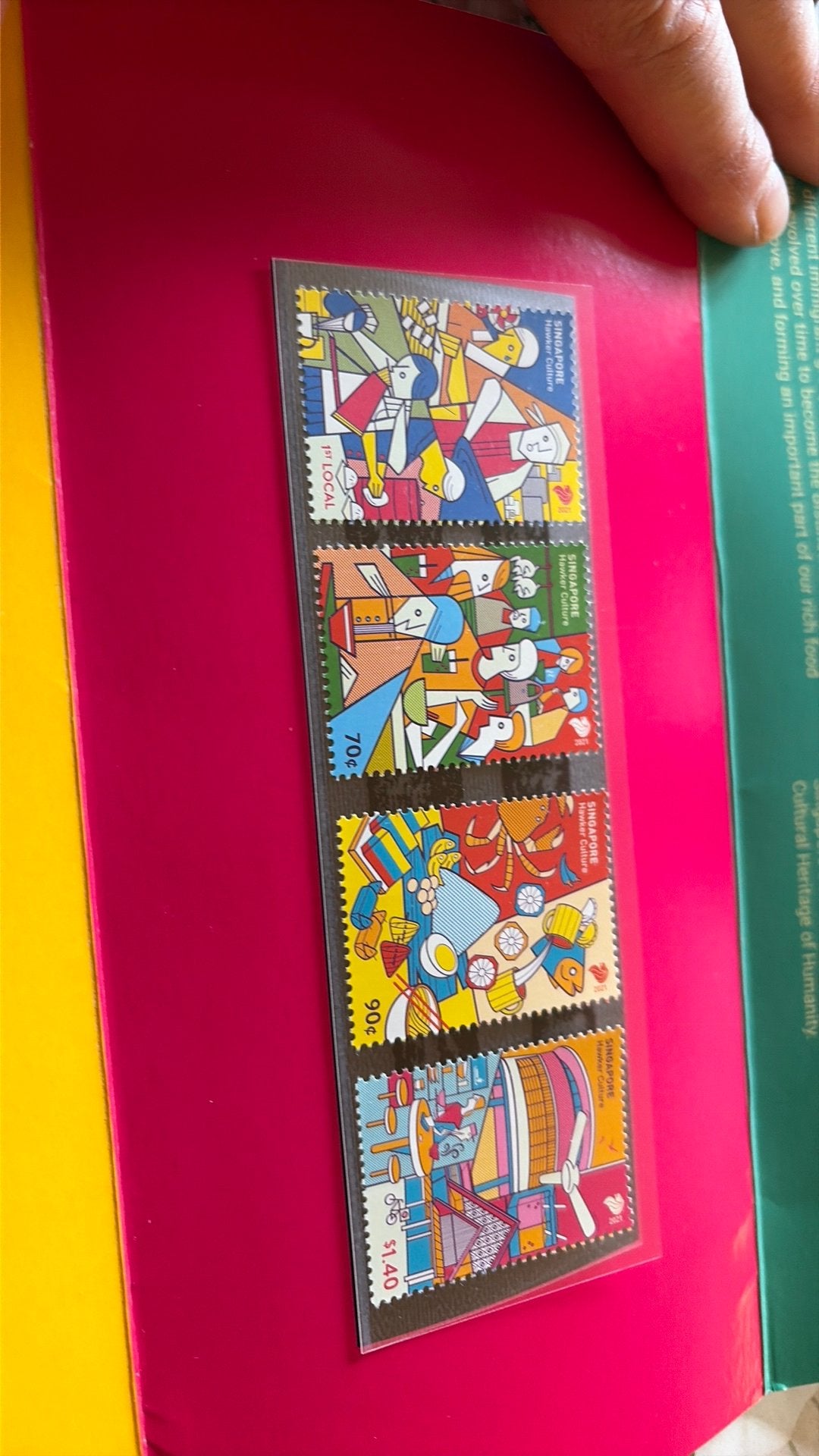 4 postzegels singapore, Ophalen of Verzenden