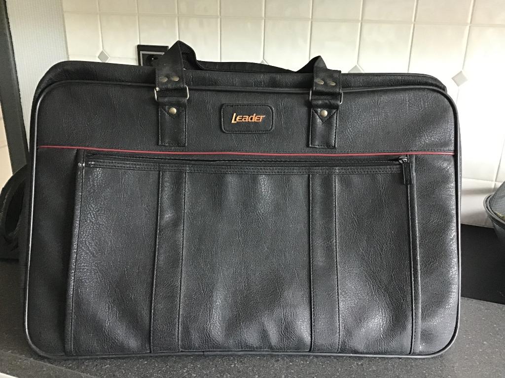 Leder tas, Ophalen, Zo goed als nieuw, Zwart, Overige typen