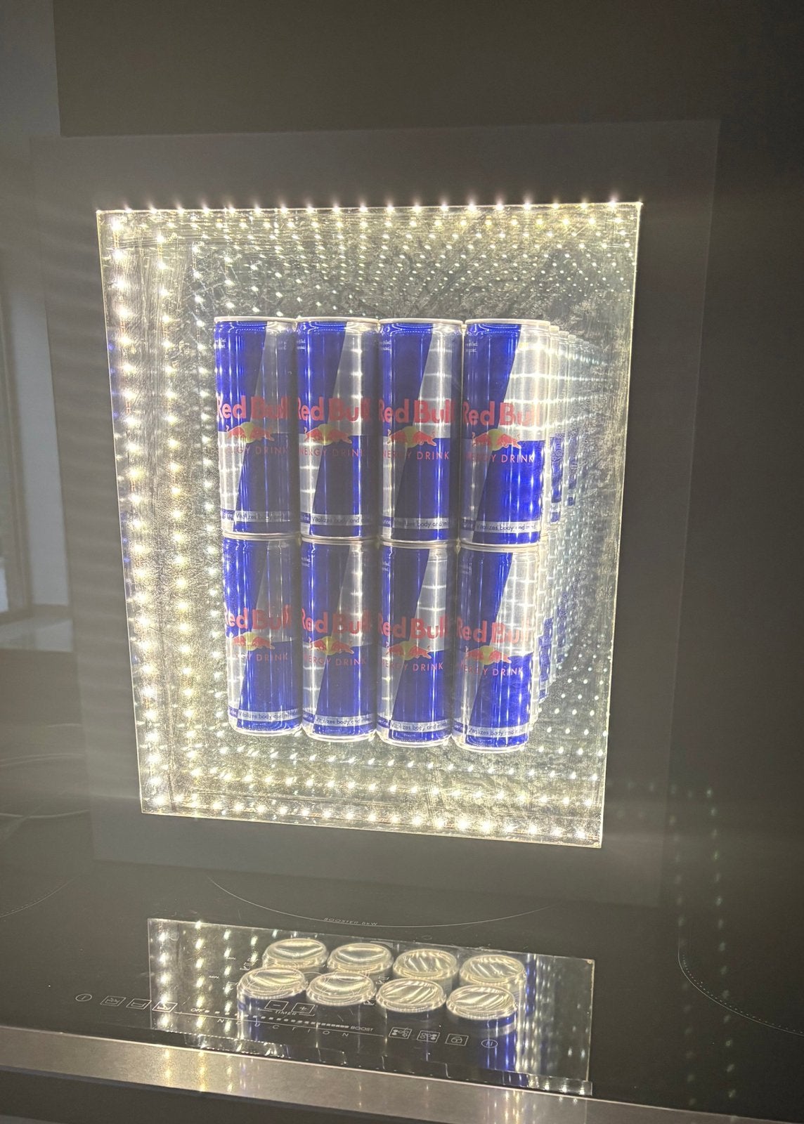 Panneau mural LED Red Bull/miroir 3D « Houdini » rare, Enlèvement ou Envoi, Utilisé