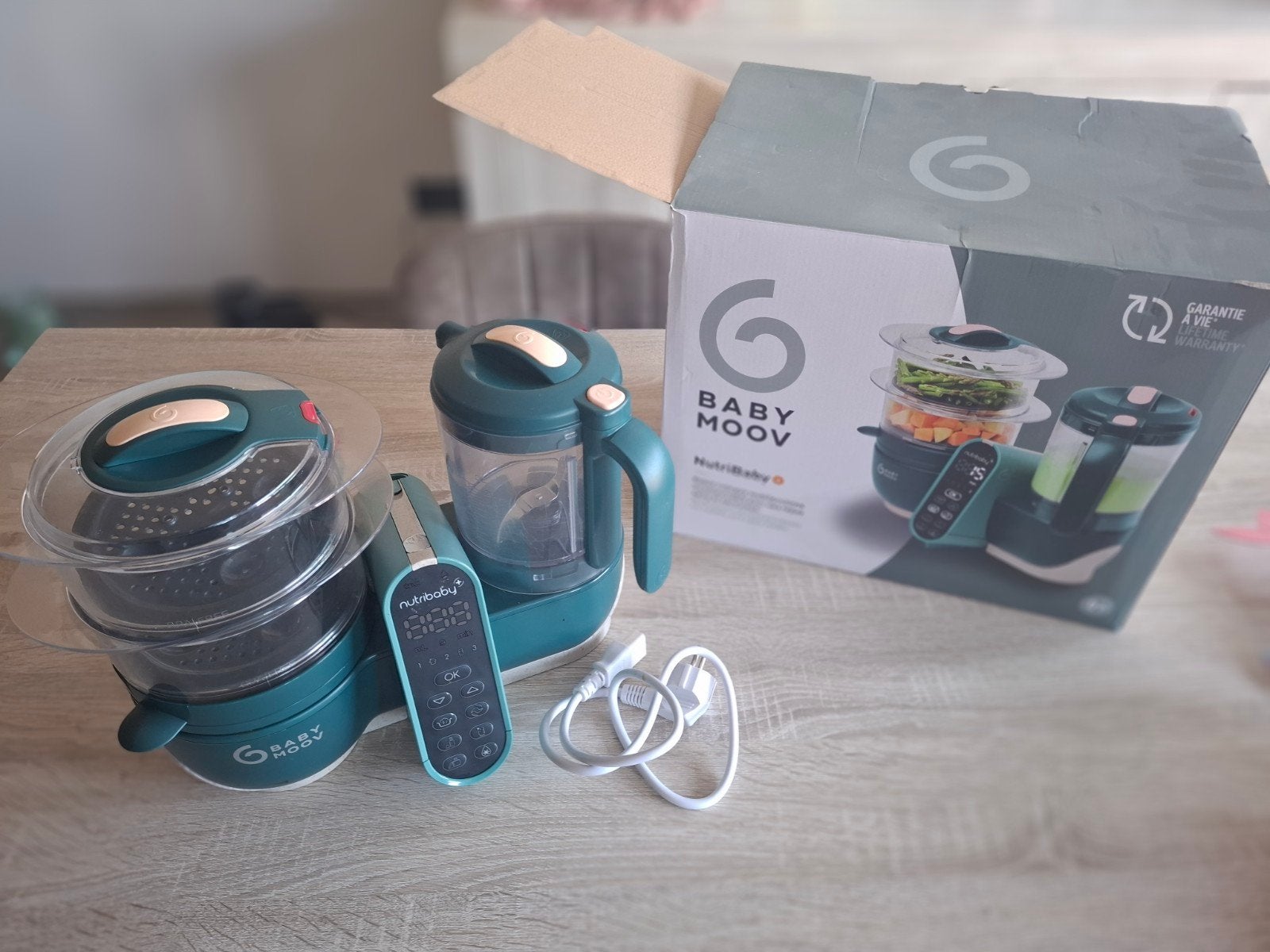 babymoov  stoomer+ mixer, Kinderen en Baby's, Ophalen, Zo goed als nieuw, Babymoov, Ontdooifunctie