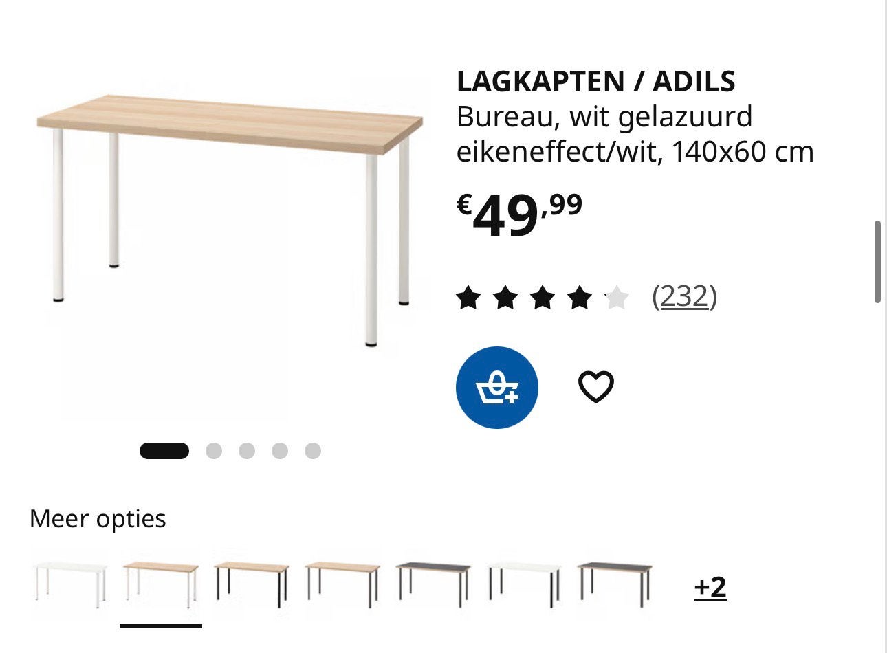 Nieuwe bureau/tafel, Maison & Meubles, Enlèvement, Neuf