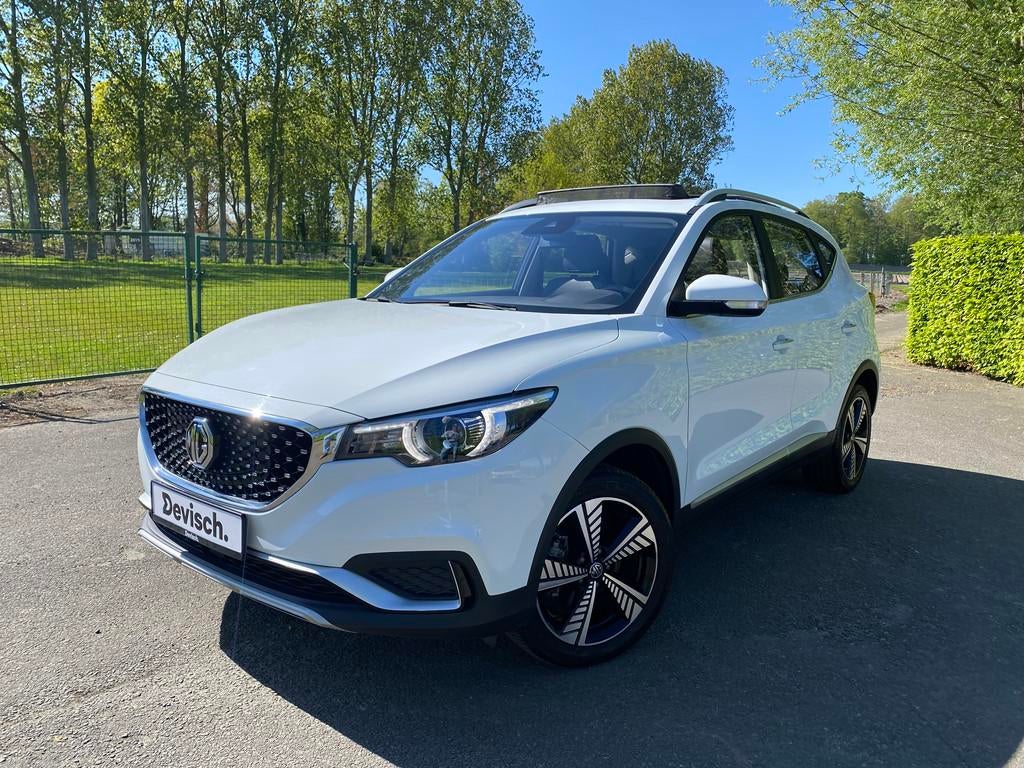 MG ZS EV Luxury 45 kWh (bj 2020, automaat), Auto's, MG, Gebruikt, ZS, Leder, 5 zetels