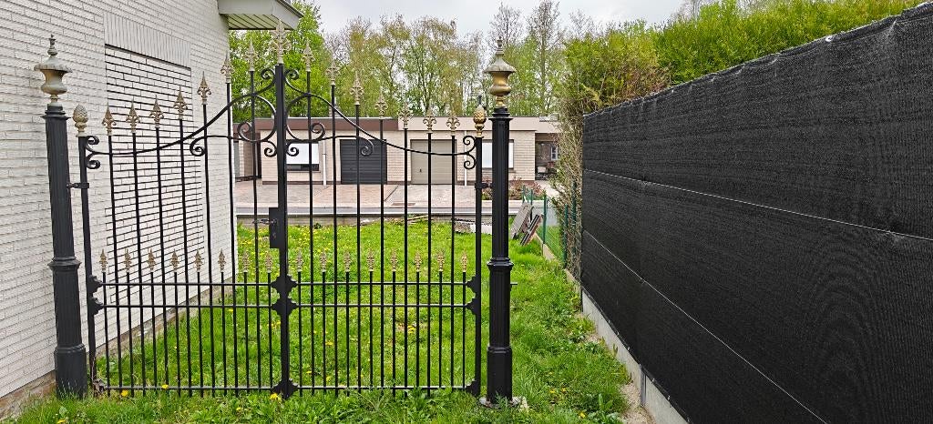 Smeedijzeren poort, Ophalen, Gebruikt, IJzer, Sierhekwerk