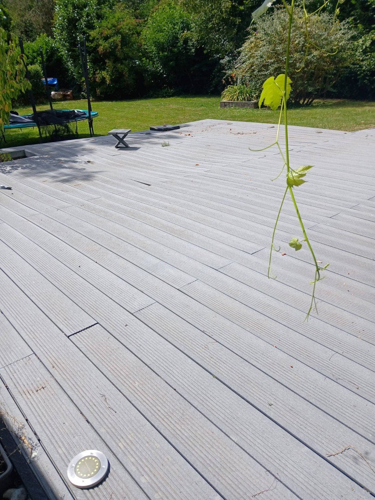40m² aan composiet terrasplanken, Ophalen, Gebruikt, Composiet