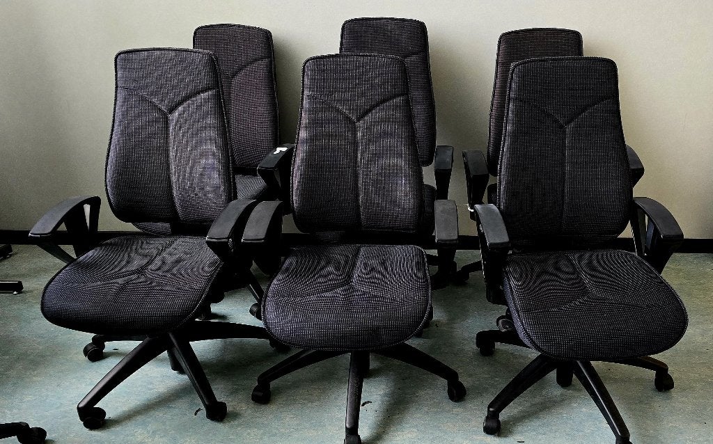 Kinnarps professionele bureaustoel op wielen