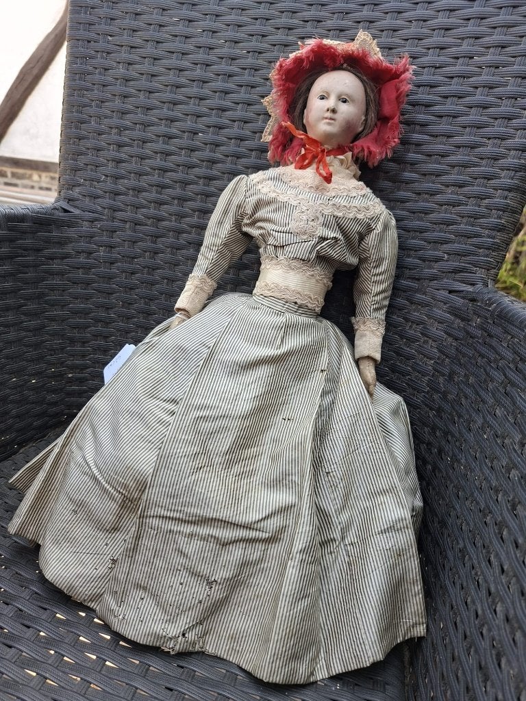 oude pop Fashion doll, rond 1850, Antiek en Kunst, Ophalen of Verzenden