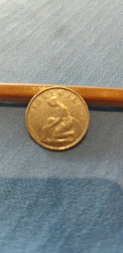 munt Belgie 1 frank 1922 goed voor, Enlèvement ou Envoi, Autre, Monnaie en vrac