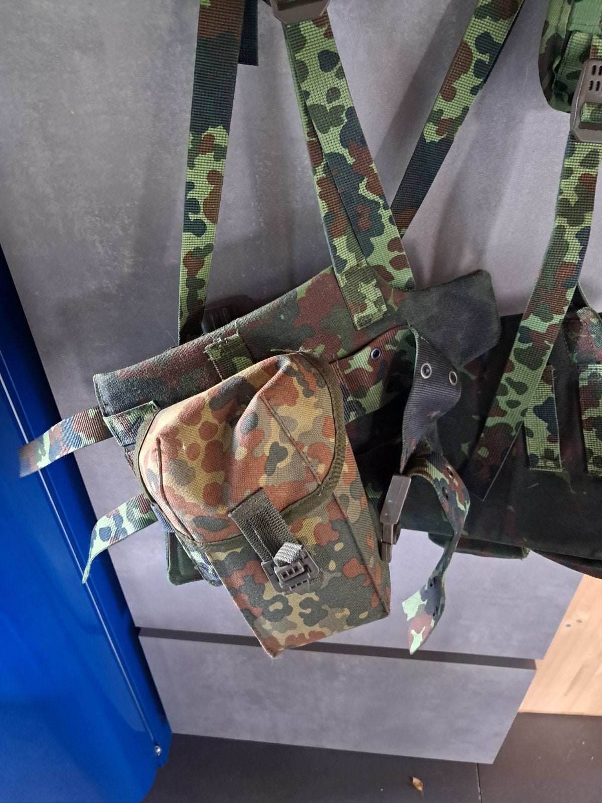 Brelage de combat tactique complet – Camouflage Flecktarn, Ophalen of Verzenden, Landmacht, Kleding of Schoenen