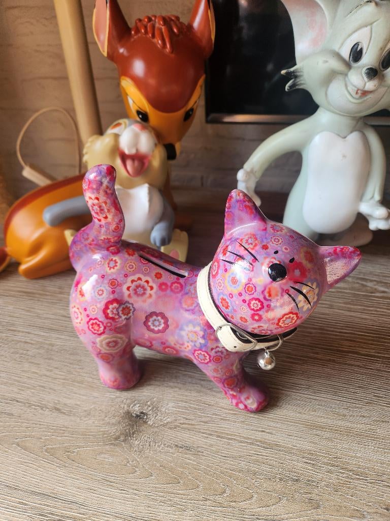 Spaarpot pomme pidou kat, Ophalen of Verzenden, Zo goed als nieuw, Steen, Aardewerk of Keramiek, Dier