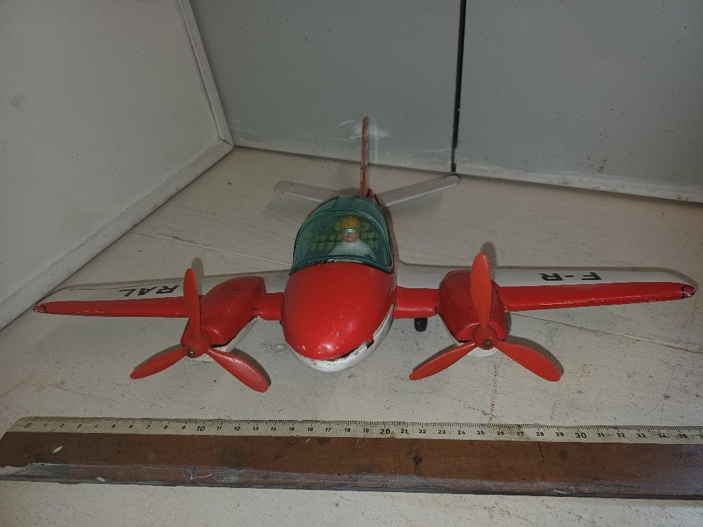 jouet  1960 en metal JOUSTRA AVION, Enlèvement ou Envoi, Utilisé