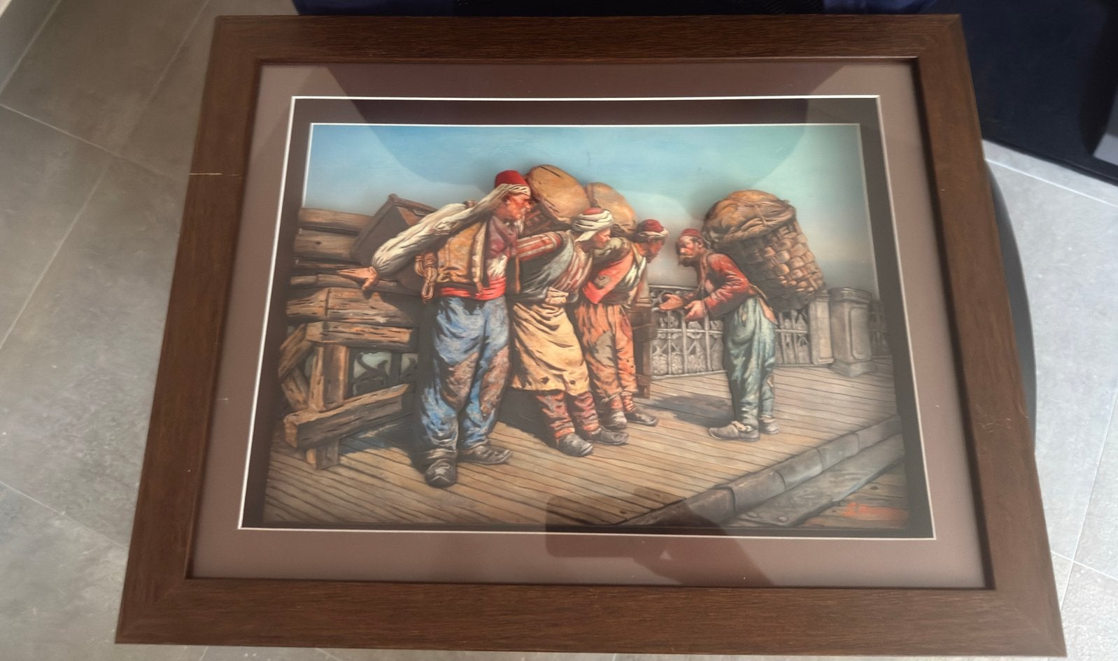 3D kunstwerk om op te hangen, Ophalen