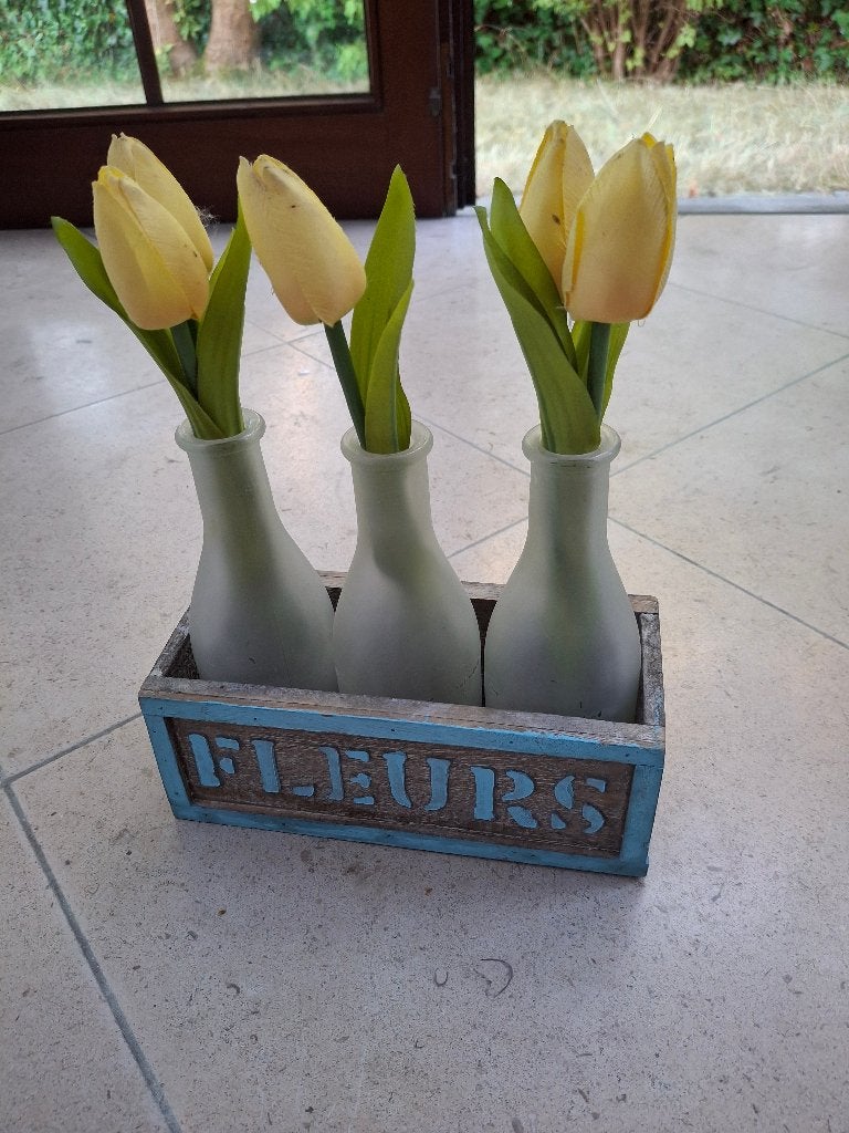 Kunstbloemen, Enlèvement, Utilisé, Arrangement floral, Jaune