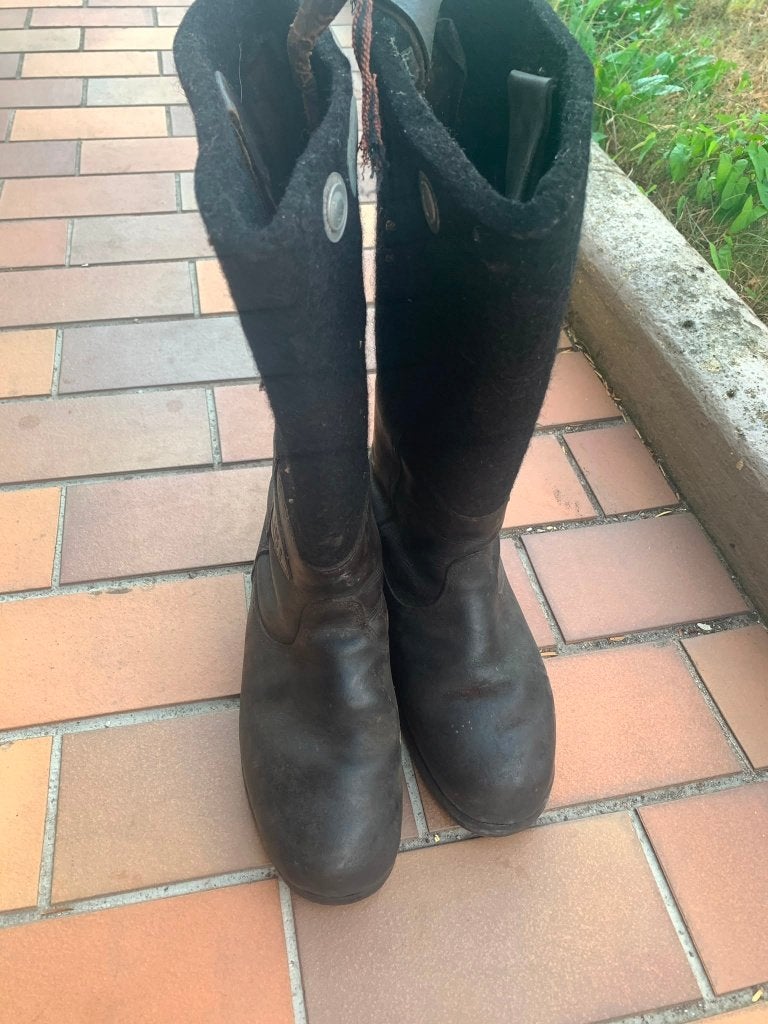 Militaria Allemand WW2 Bottes d'Hiver Reichsbahn, Collections, Envoi, Armée de terre, Vêtements ou Chaussures