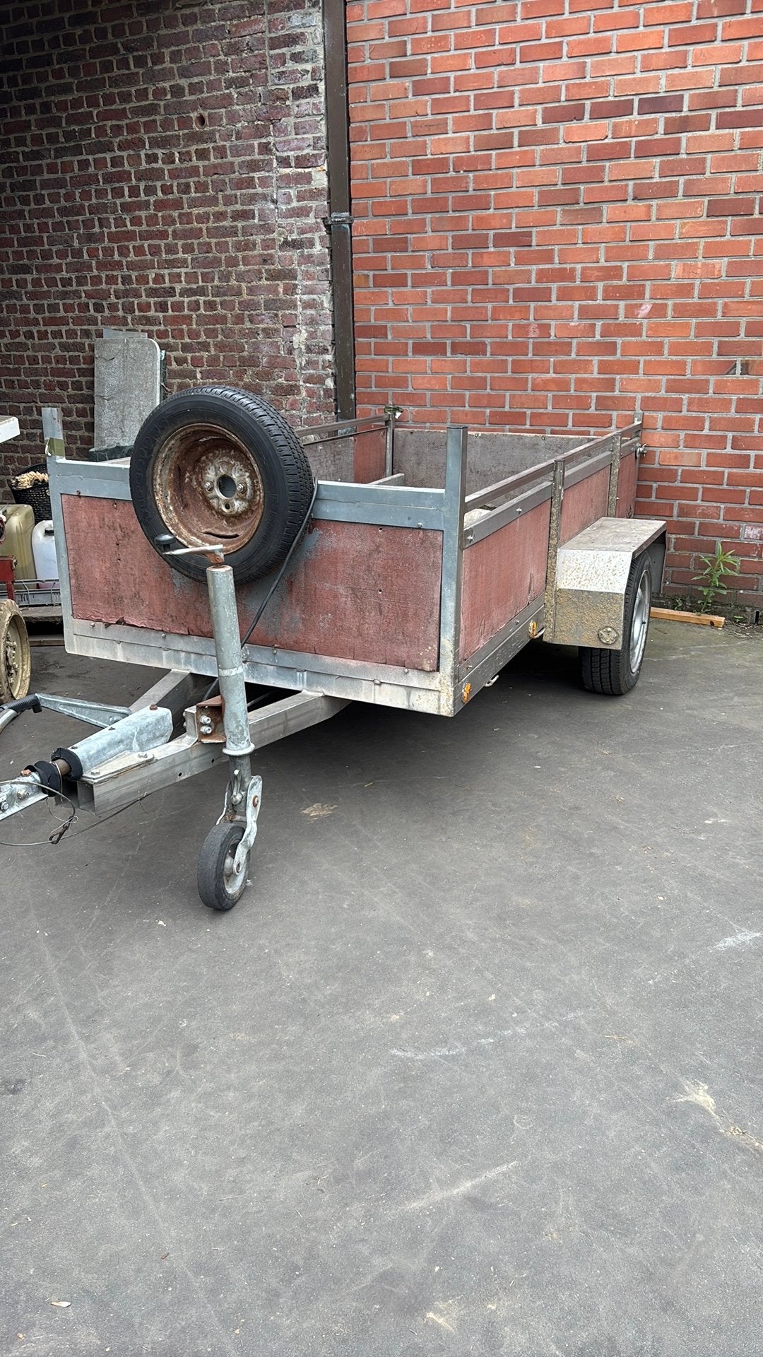 Remork 750kg inox, Auto diversen, Aanhangers en Bagagewagens, Ophalen, Gebruikt