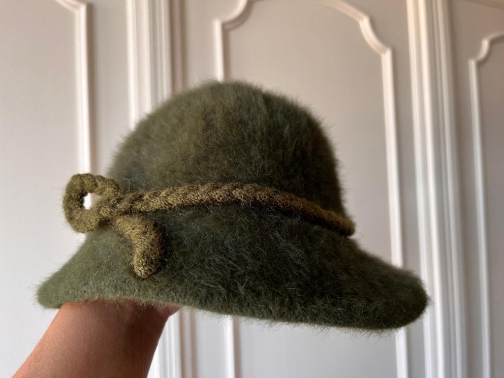 Italiaanse wollen cloche hoed, ANDERE, 56 of 57 cm (M, 7 of 7⅛ inch), Hoed, Ophalen of Verzenden