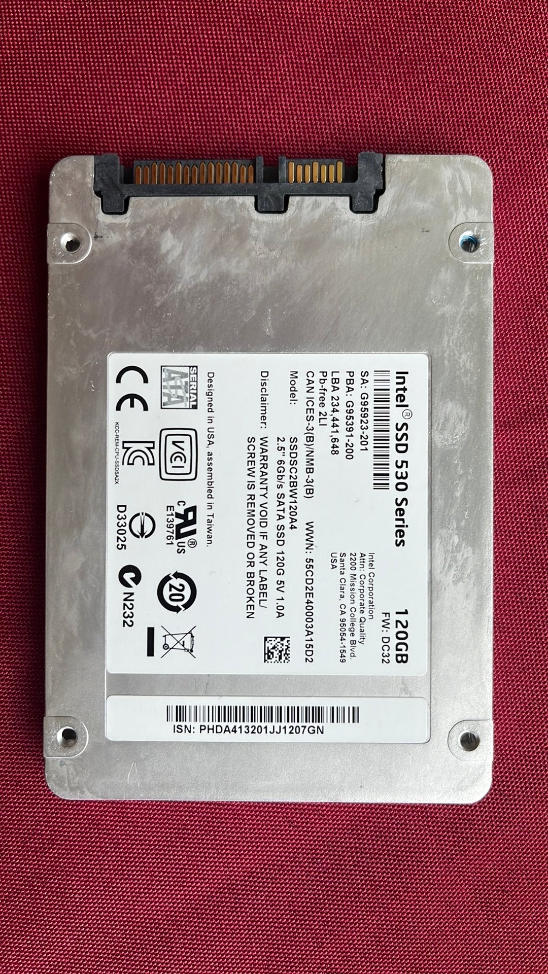 ssd 120gb 2.5” sata, Computers en Software, Harde schijven, Ophalen of Verzenden, Zo goed als nieuw, SATA, SSD