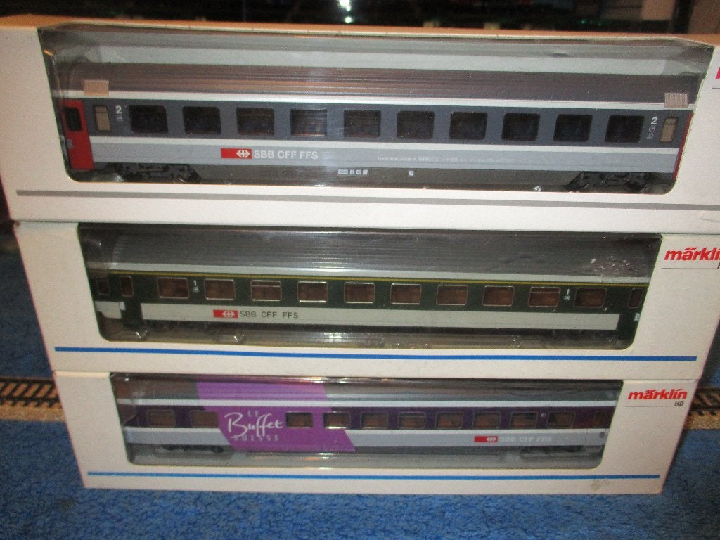 Marklin 3 wagons SBB, Hobby & Loisirs créatifs, Enlèvement ou Envoi, Neuf, Wagon, Märklin
