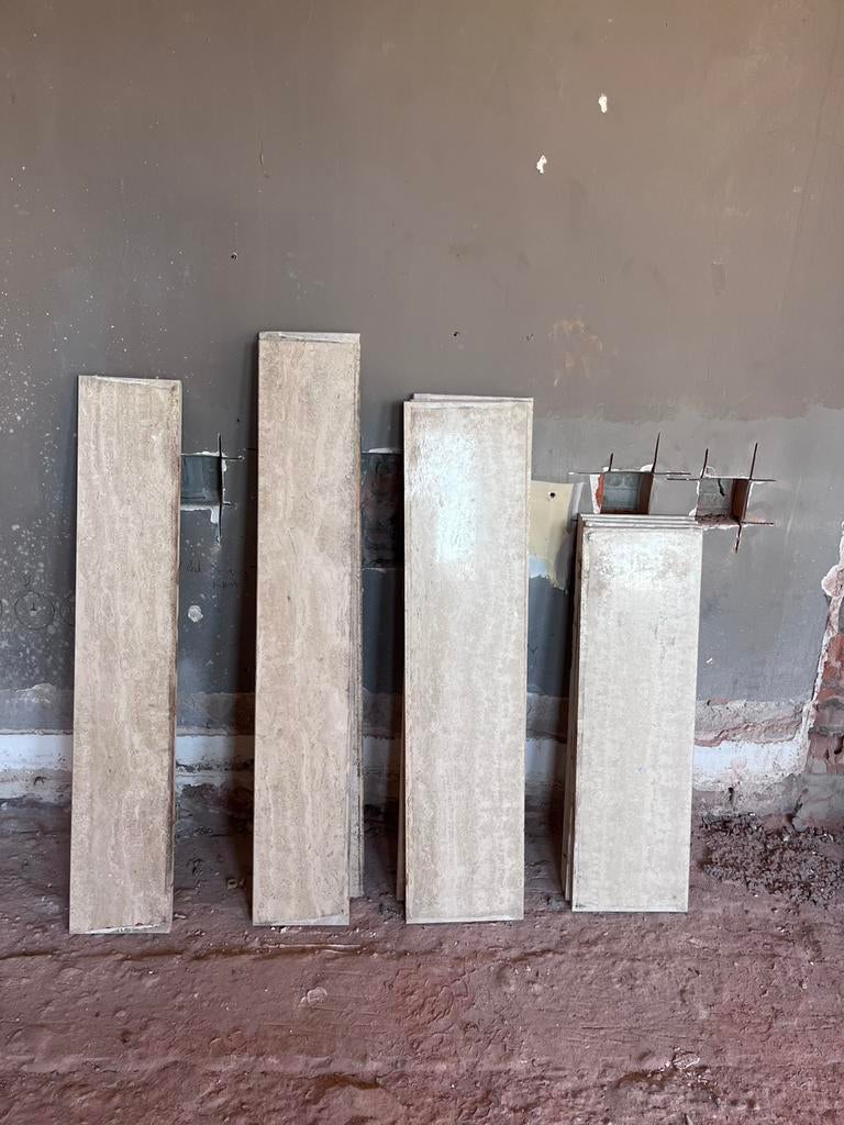 Travertin tabletten, Bricolage & Construction, Plinthes & Finitions, Utilisé, Rebords de fenêtre, Autres matériaux, Enlèvement