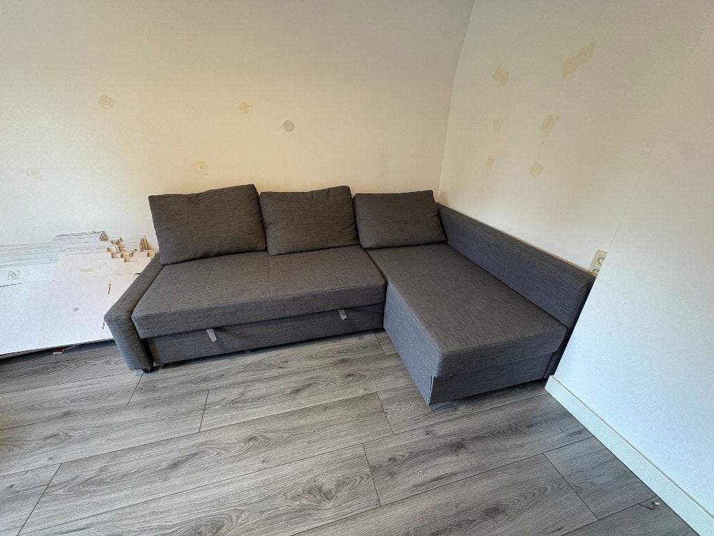 IKEA hoek slaapbank, Ophalen, Zo goed als nieuw, Grijs