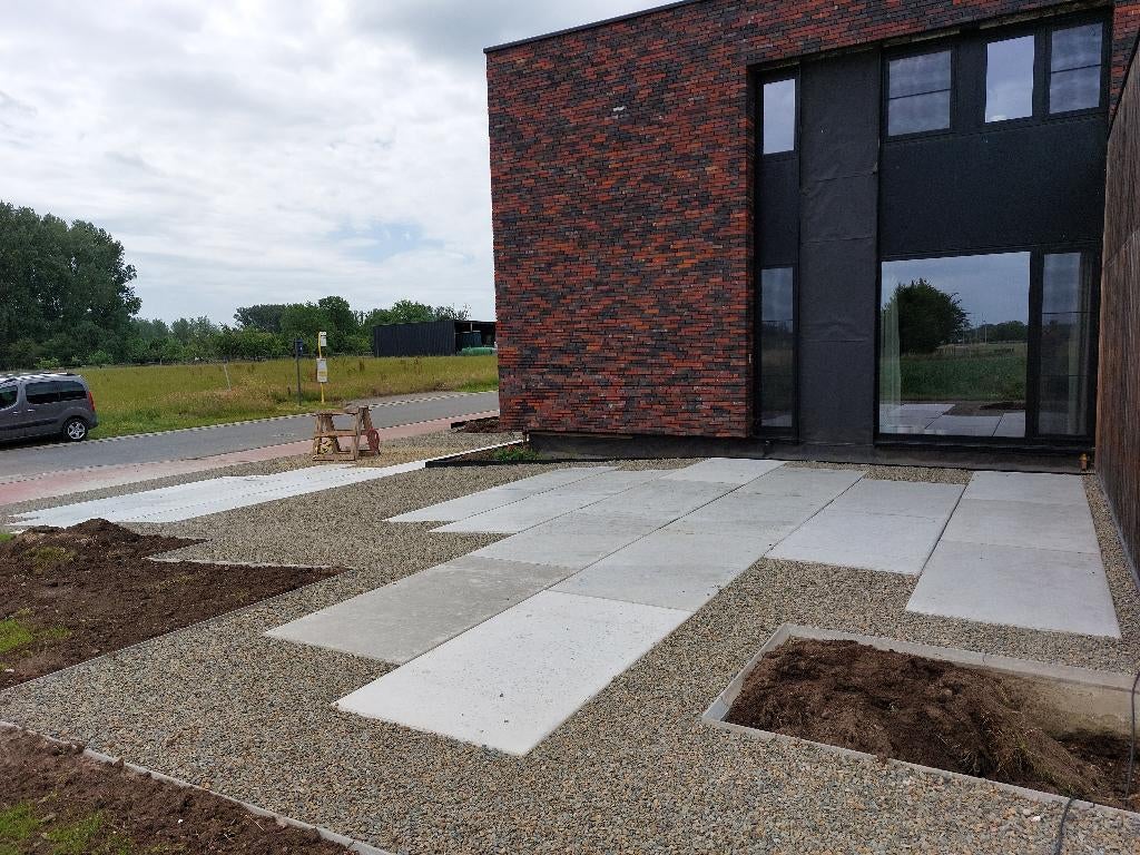Terrastegel Tuintegel Paardenplaat  Antraciet Kalsbeekplaat, Envoi, Béton