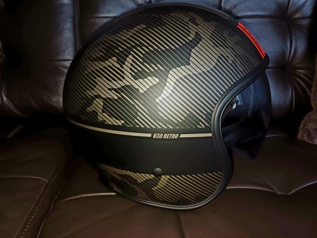 HJC  V30 Retro, Motoren, Kleding | Motorhelmen, Verzenden, Jethelm, HJC