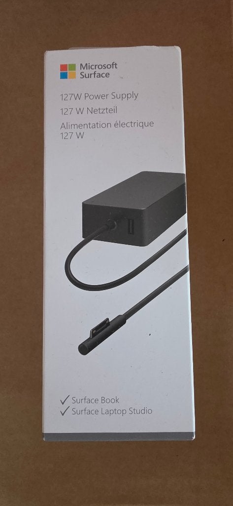 Microsoft Surface 127W Voeding - Nieuw in doos, Informatique & Logiciels, Chargeurs d'ordinateur portable, Enlèvement ou Envoi