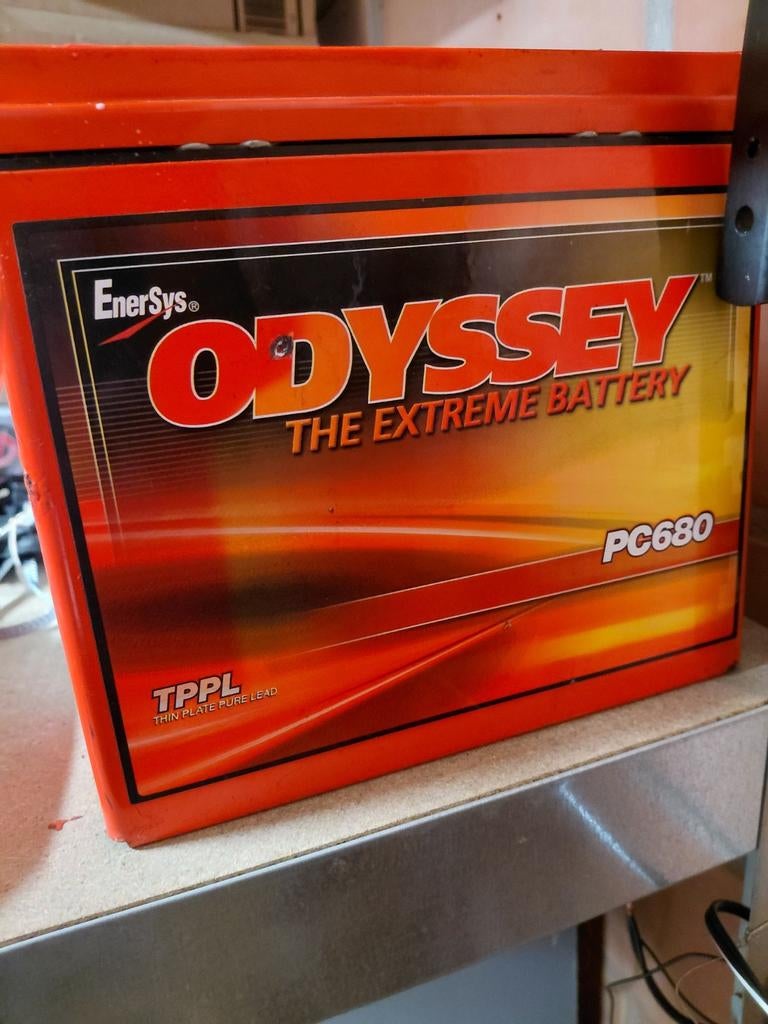 Zware moto batterij odyssey pc680, Motoren, Ophalen