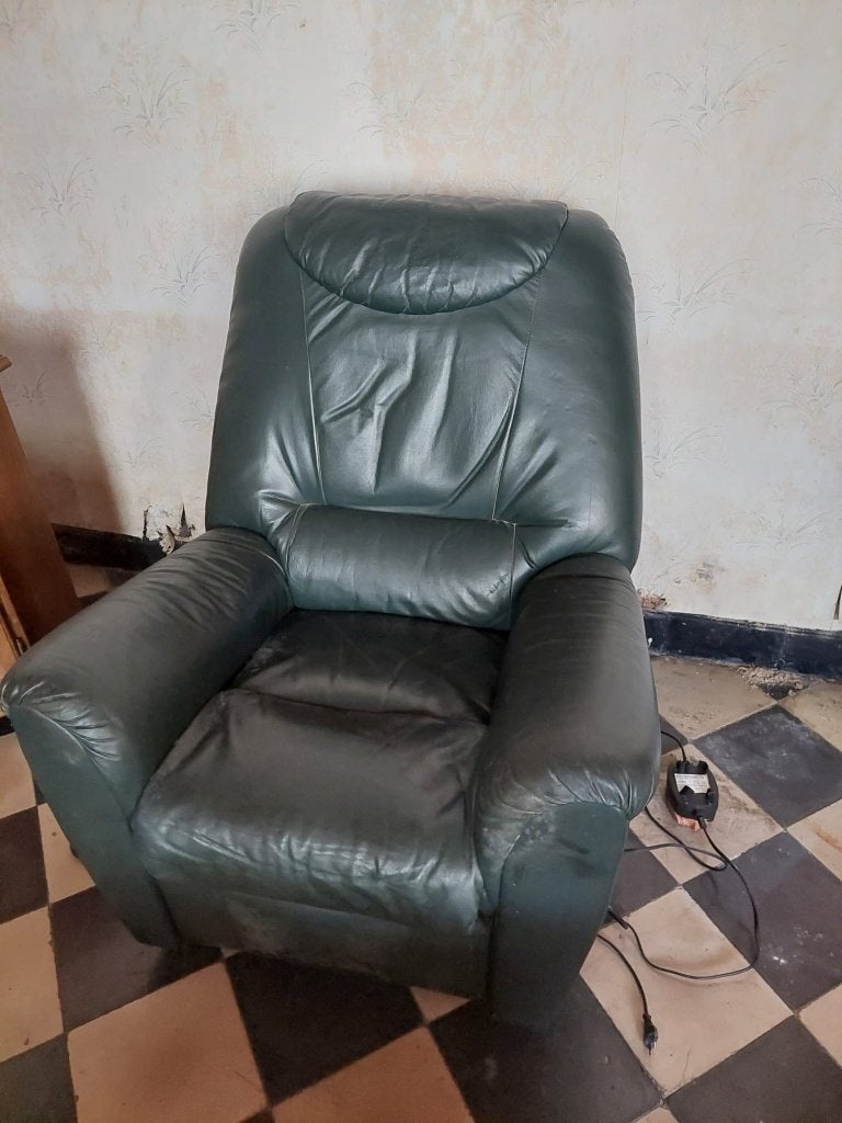Relaxzetel, Huis en Inrichting, Ophalen, Gebruikt, Leer