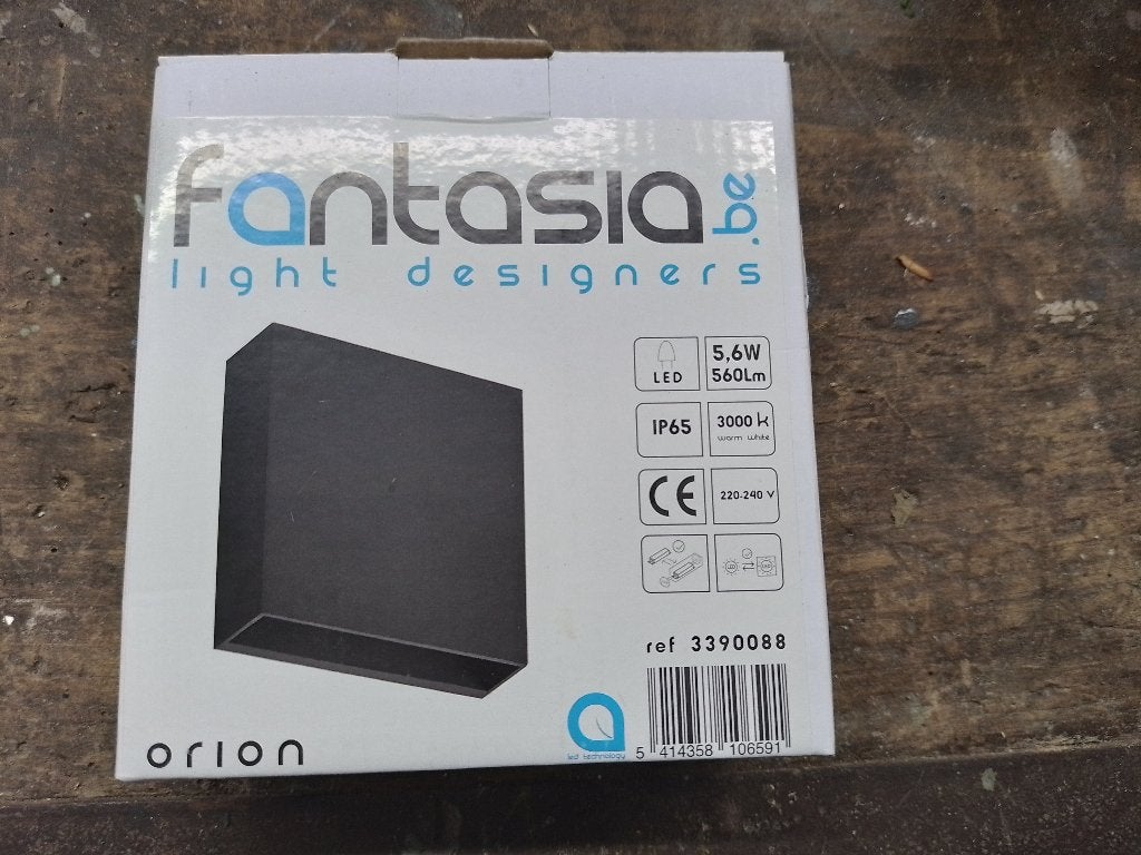 3 nieuwe buiten wandlichten, LED, Zwart, Nieuw, Buitenlamp