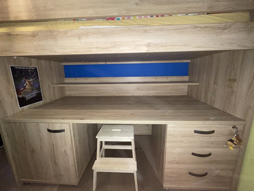 Hoogslaper Domo met ruime bureau, Ophalen, Gebruikt, Hoogslaper