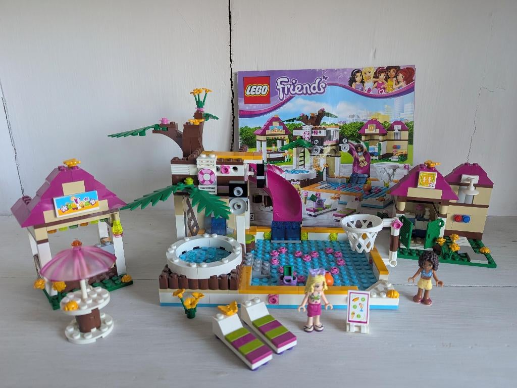 LEGO Friends Heartlake zwembad 41008, Ophalen of Verzenden, Zo goed als nieuw, Complete set, Lego