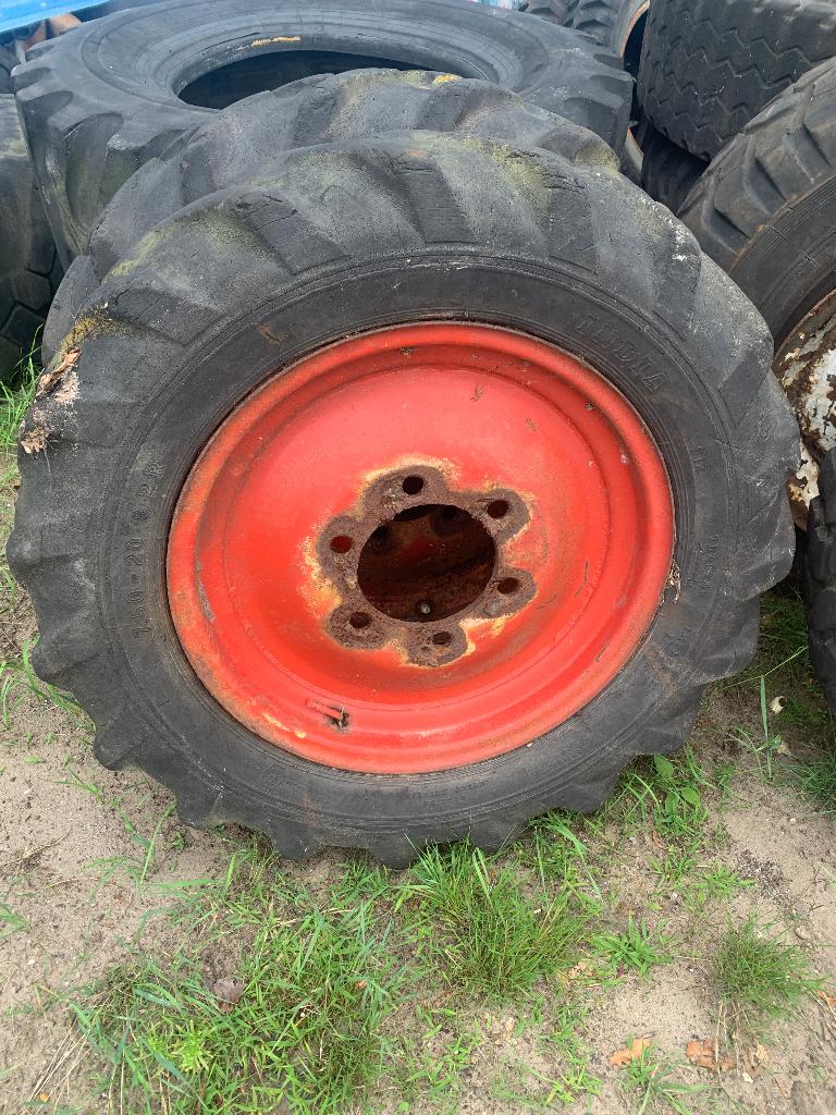 tractor banden op velg 7.5-20, Zakelijke goederen, Landbouw | Onderdelen | Banden, Velgen en Assen, Ophalen