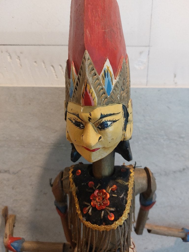 Wayang golek, Bois, Enlèvement, 60 cm, Poupée