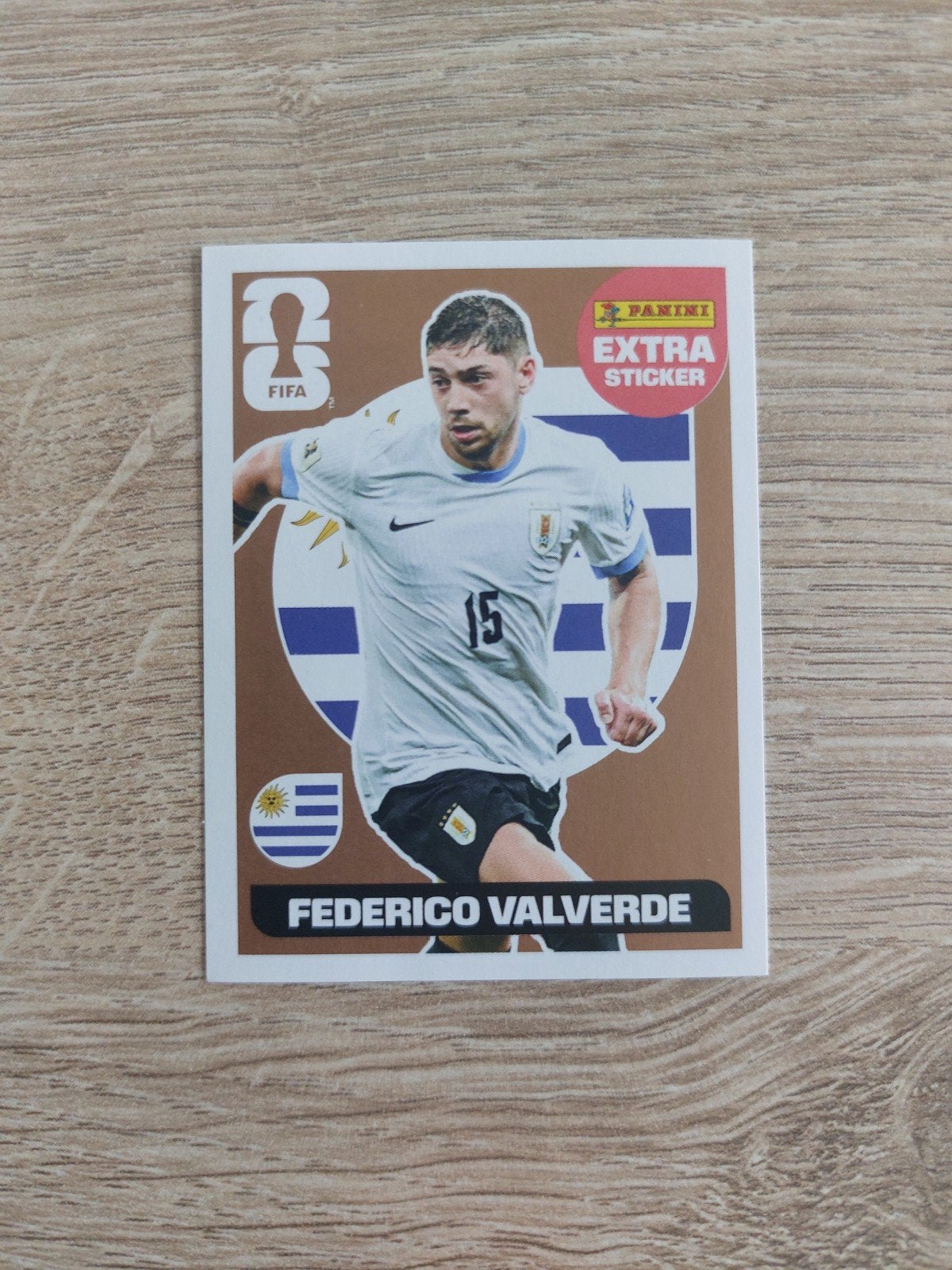 WK 2026 - Federico Valverde (brons), Ophalen of Verzenden, Zo goed als nieuw, Sticker