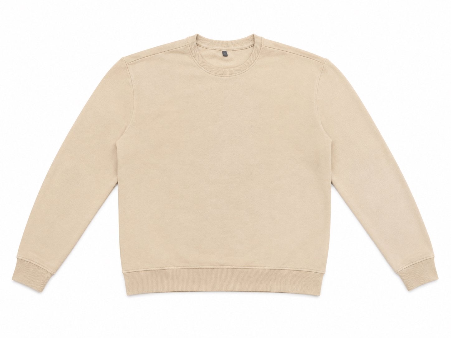 Beige basic crewneck sweater S, Ophalen of Verzenden, Zo goed als nieuw, Maat 36 (S), Beige