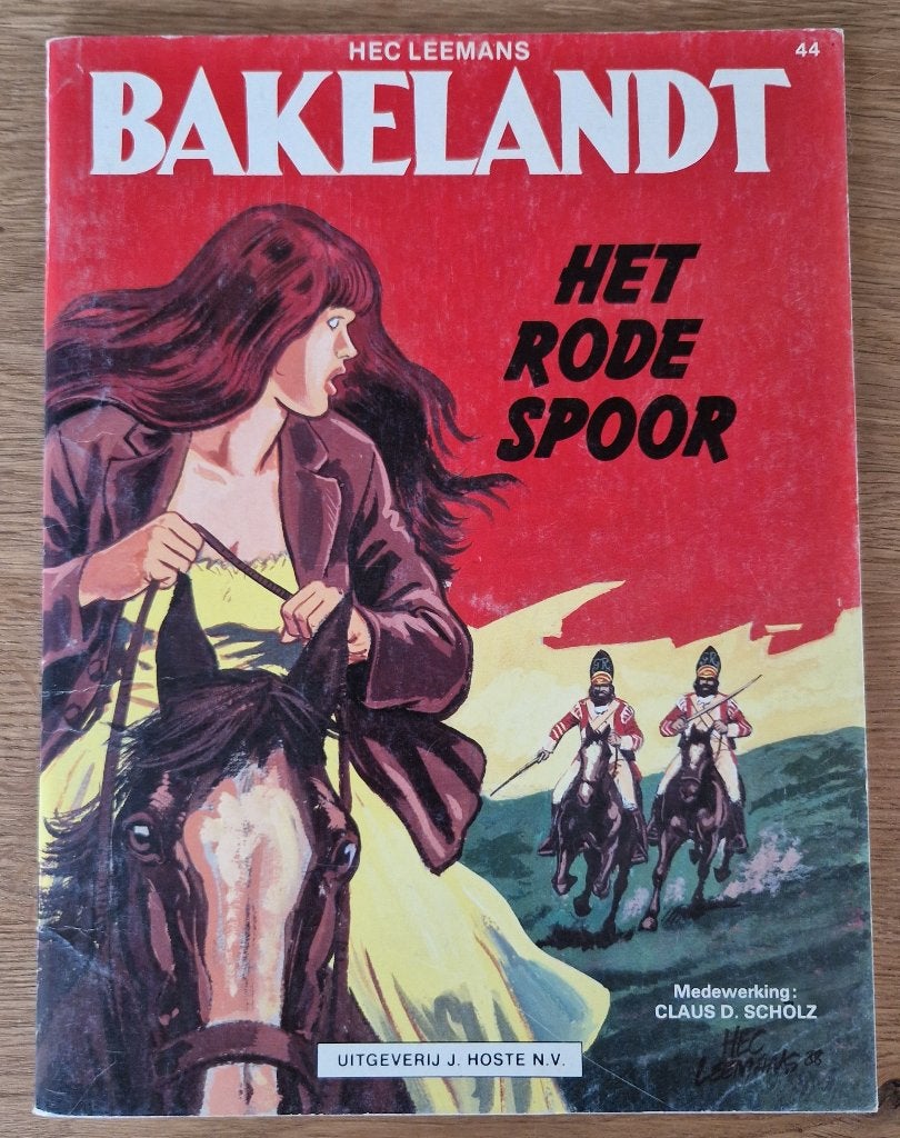 Bakelandt - Het rode spoor -44-1e dr(1989) Strip, Boeken, Eén stripboek, Ophalen of Verzenden, Zo goed als nieuw